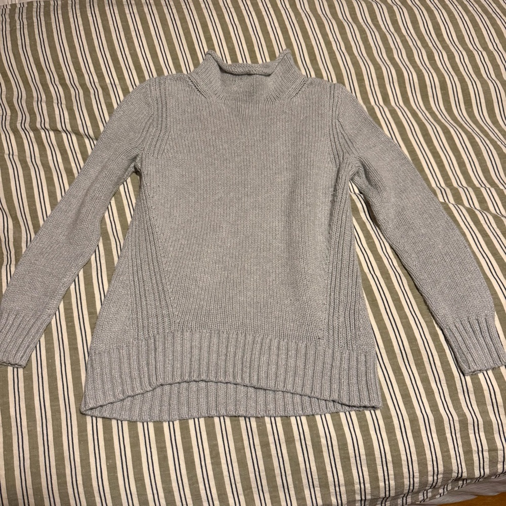 J. Crew Light Gray Turtleneck Sweater